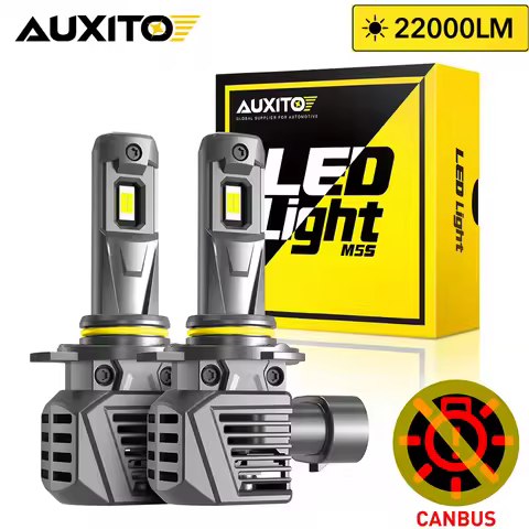 AUXITO 2Pcs 22000LM 120W HIR2 9012 Led Canbus No Error Headlight 9005 HB3 H8 H11 H9 Led Headlamp for