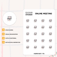 Computer Online Meeting – Tiny Icon Sticker, Bujo, Hobonichi, Kinbor & Planner Stickers