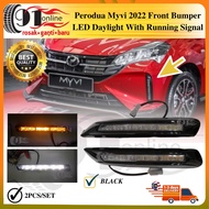 PERODUA MYVI 2022 MYVI NEW OEM FRONT BUMPER LED DAYLIGHT LED DAYTIME RUNNING LIGHTS WITH RUNNING SIG