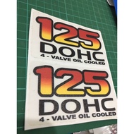 Sticker suzuki fx125 DOHC (left-right)