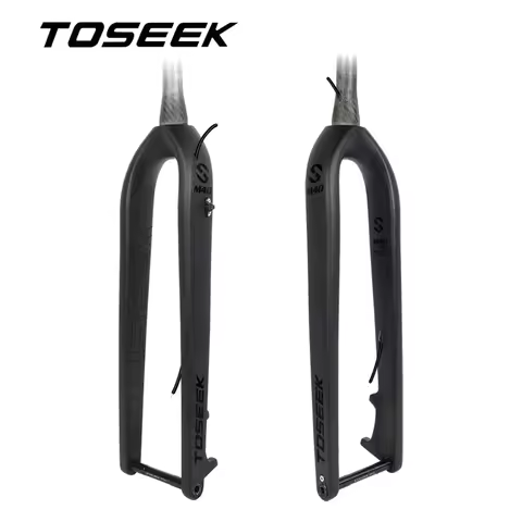 TOSEEK M40 Bicycle Fork BOOST Fork Thru Axle 15*110mm T800 Carbon Front Fork MTB Bike Forks 27.5er 2