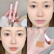 KUESICR คอนซีลเลอร์3D 2 In1แบบสองหัวไฮไลท์แท่งคอนทัวร์หน้าเงาปกปิดเต็มแมตต์คอนทัวร์สำหรับทุกสภาพผิวป