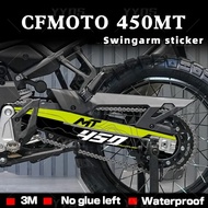 Motorcycle Swingarm Sticker Swing Arm Decals Waterproof Sticker Accessories For cfmoto 450MT CF Moto