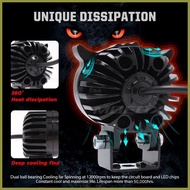 ❀ ✿ ✅ ATTO Motorcycle Mini Dsk Mdl Driving Light White Yellow High Low Beam 6500K IPX66 Waterproof