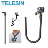 TELESIN Flexible Stick Monkey Tail Mount for GoPro Insta360 DJI Action Camera