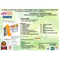 TEMPLATE 🔥+1100 Construction, Contract, Admin, Site HR, Account, Safety & Health etc🔥 💥9 GIFTS💥 Vari