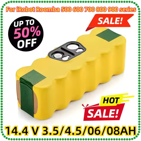 For iRobot Roomba 8000mAh Battery For iRobot Roomba 500 600 700 800 900 series 14.4 V 620 650 770 78