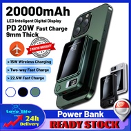 ☑️🚚【SG Ready Stock】PD20W Magnetic Power Bank 20000mAh Fast Charging Portable Charger Wireless Mini Powerbank Battery Bank 充电宝