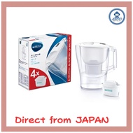 Brita Pot Type Water Purifier Aruna Capacity 2.4L with 4 Cartridges Filtered Water Capacity 1.25L LC