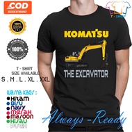 Komatsu Excavator T-Shirt Latest Heavy Equipment Distro T-Shirt/