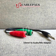 3.5mm to Audio/Mic Adapter | Audio Converter
