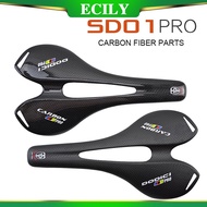 ECILY Pro Carbon Saddle Mountain Road Bicycle Saddle Carbon Fiber Bike Saddle MTB Cycling Seat Saddle Breathable Seat Cushion