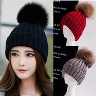 Winter Hat, Women's Wool Knitted Winter Beanie, Thermal Winter Hat