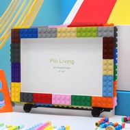 [48H Shipping] Memory Puzzle DIY Children's Building Block Photo Frame, Colorful Car Wheel Style Pho