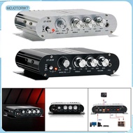 [mojotorw7] Mini Amplifier 12V 80wx2 Sturdy Professional 2.1 Channel Mini Amplifier Mini Power Sound