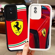 Z-46 Ferrari White Black Case Casing for VIVO Y02t Y02a Y02 V30E V30 Pro 5G Case