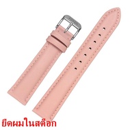 Strap Fossil Fosil Genuine Leather Watch Strap Women's Bracelet Pink First Layer Cowhide Pin Buckle 