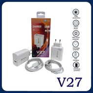 Charger For VVO V27 5G 120W Quick Charge 3.0 Support Fast Charging With Universal Type C and MIcro D