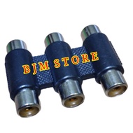 3 WAY RCA CONNECTION JACK - RCA E JACK