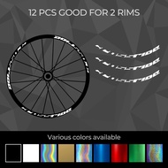 Mavic Crossride Mtb Wheel Rim Sticker Decal For Mountain bike/road Bike