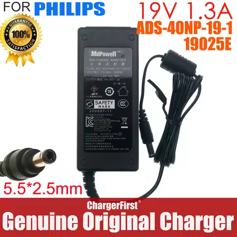 19V 1.3A ADS-40NP-19-1 AC Adapter Charger for Philips AOC 24B2XH/27B2H 24B2XD 24B2XDM 24B2XDA 24T1Q/