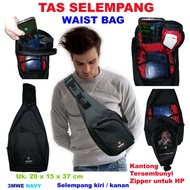 Classic WAISTBAG MEN'S BAG Uk. 20 x 15 x 37 cm right and left sling