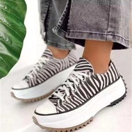 Platform canvas shoes Woman Lace up plimsolls size 35-43