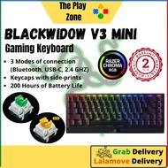 Razer BlackWidow V3 Mini HyperSpeed 65% | Green Or Yellow Switch | 2.4GHz/BT/Wired | Hybrid onboard 