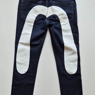 EVISU Daicock Stretch Slim Straight Denim Jeans for Men Size 32