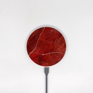 深紅色大理石紋10W手機無線充電板 Wireless Charger -238