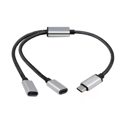 Type C Hub 3-port One To Two Type C Interface Type C Splitter Hub For Type C Gaming Handle Charger P