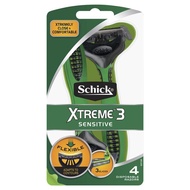Schick Intuition Extreme 3 Sensitive (4 Disposable Razors)