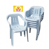 Plastic Chair with Armrest/Dinner Chair/3v Brand /Kerusi Plastik -NY701(1Set of 2 Units )