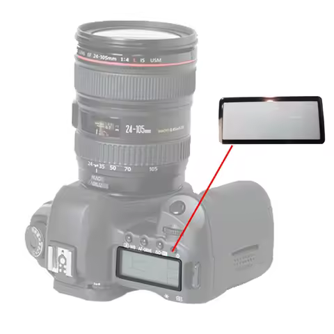 Shoulder small Externe Vitre Outer Glass screen Repair part For Canon 5D 5D2 5D3 5D4 5Dsr 6D 6D2 7D
