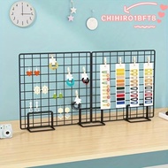 CHIHIRO1BFT8 Storage Rack, Metal with Base Display Rack, Modern Grid Grid Frame Desktop Stand Art Ph