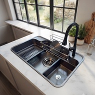 [Kitchen Bundle] RIGEL Scratch Resistance Kitchen sink SNK2500136-B + Kitchen Pull-out Faucet Mixer 