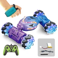 Gesture Sensing RC Stunt รถของเล่นยืดหยุ่นและเย็น Dual Control Drifting รถพร้อมเพลงสําหรับวันเด็กวัน