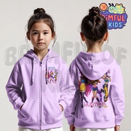 Huntrix Kpop Demon Hunters Kids Zipper Hoodie Jacket / Kpop Demon Hunters Huntrix Member Kids Zipper