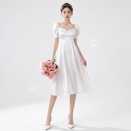 GC037 / K020 MIDI DRESS KOREAN STYLEWanita | AESTHETIC TEENAGE DRESS LATEST VELVETsatin FULL SMOCK 2