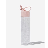 Water Bottle Floral Typo