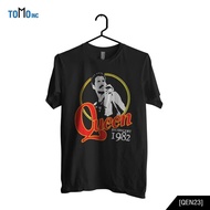 Tomoinc Men's Queen Band T-Shirt - In Concert 1982