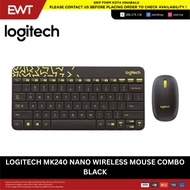 LOGITECH MK240 NANO WIRELESS COMBO BLACK