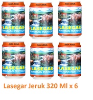 Minuman Kaleng / Larutan Penyegar Rasa Lasegar 320 Ml x 6 Varian Jeruk Nipis Leci Jambu Jeruk Melon