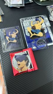 鏈鋸人 Beam 周邊 立牌 襟章 燙金卡 plaza