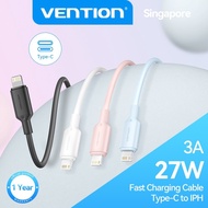 Vention 27W PD USB C to IOS Cable For iPhone Pro Max 3A Fast Charging Cable 480Mbps for iPhone Charg