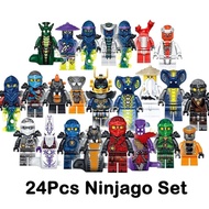Jacky Set 24pcs Ninjago Mini Figures Chicken Jay Sensei Wu Master Creative Unit
