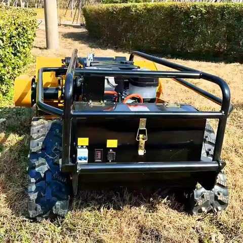 Customized AWY-800S-PRO Automatic Lawn Mower Crawler Type Grass Flail Mower