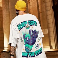 M-8XL Korean Version Printed Short T Japanese Style Loose Sleeve T-Shirt Couple Large Size Half Male