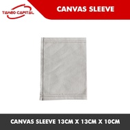 CANVAS SLEEVE 13CM X 13CM X 10CM / 22CM X 24CM X 12CM / 46CM X 46CM X 12CM