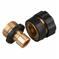 1 set Universal Garden Hose Quick Connect Kit 3/4 inch Male and Female Fitting Quick Connector Adapt